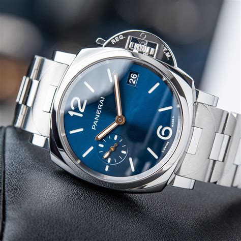 panerai due blue|panerai luminor due.